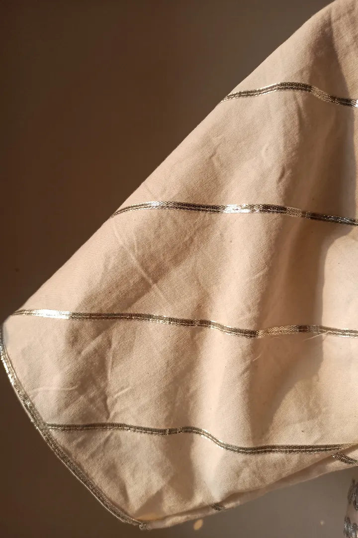 Ilamra sustainable clothing organic cotton off-white and madder red hand block printed blouse, dupatta and lehenga set