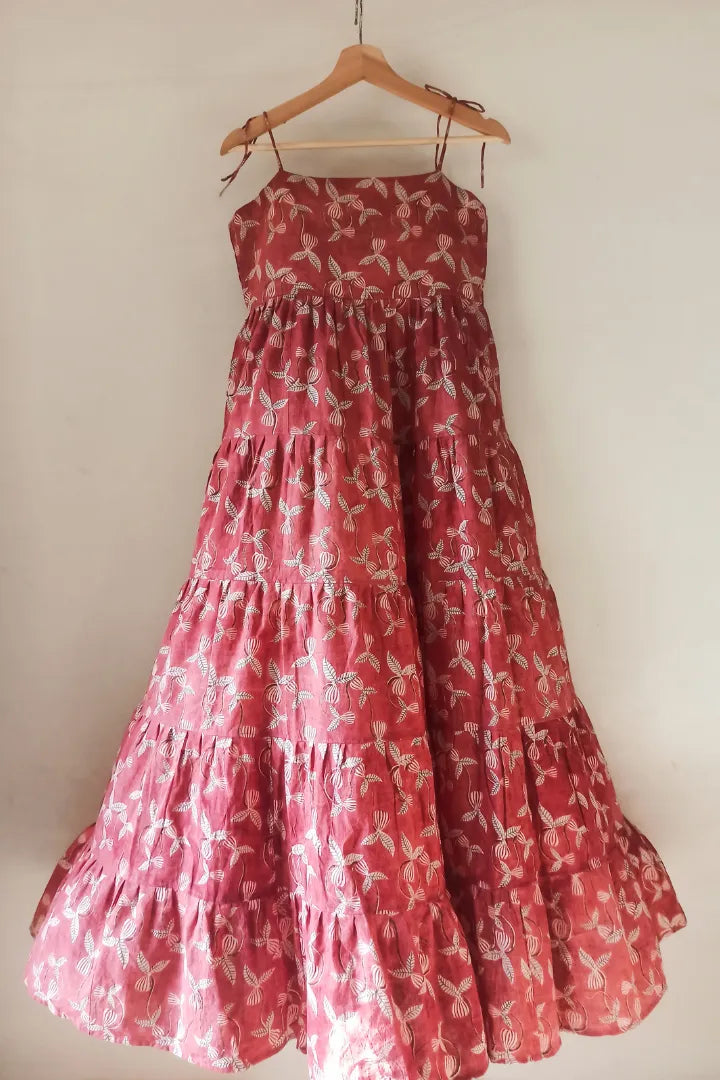 Tiers for Days Dress in Pink