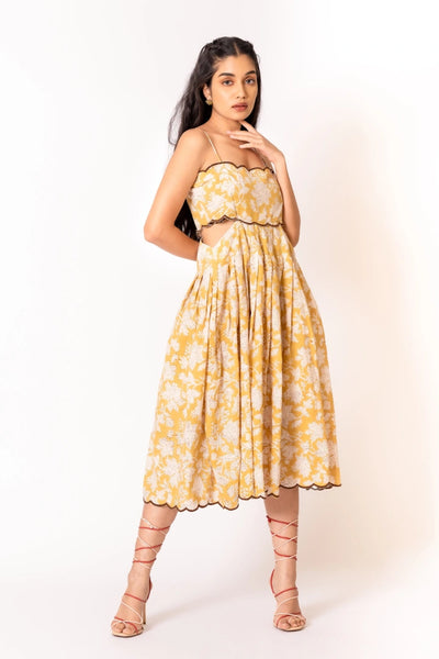 Passionfruit Cut-out dress