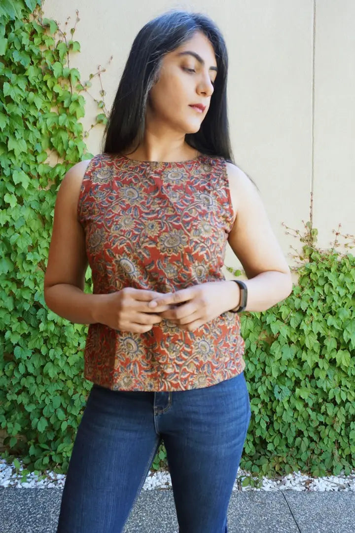 Marsala Crop Top