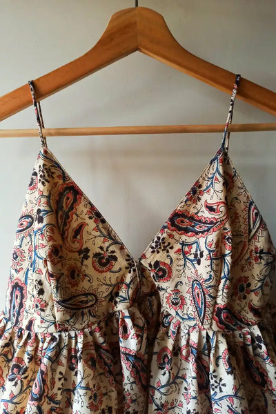 Classic Paisley Spaghetti Top