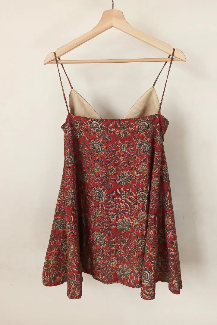 Marsala Floral Slip Dress