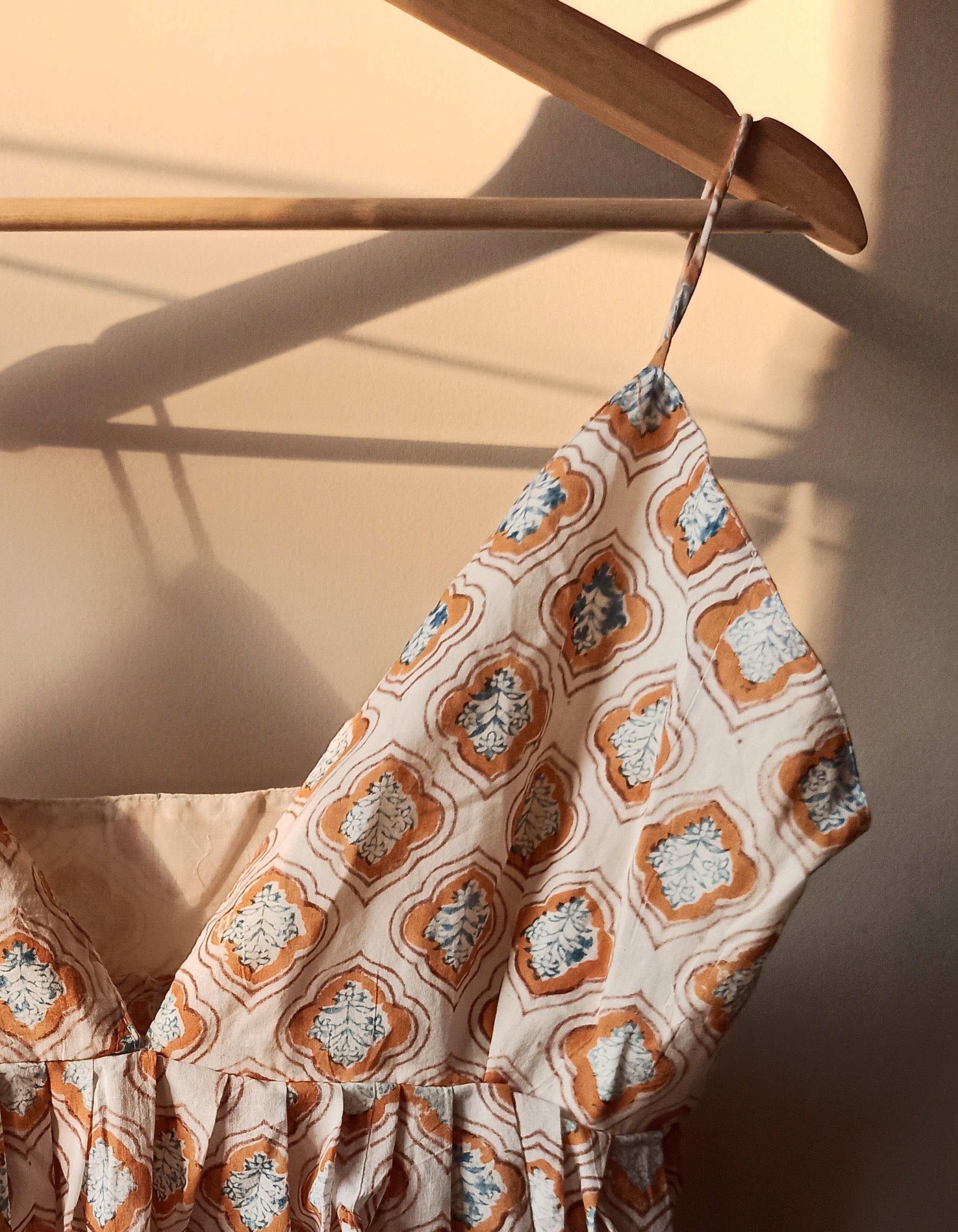 Spaghetti top in Orange (Size L, XL, 2L) - One piece available
