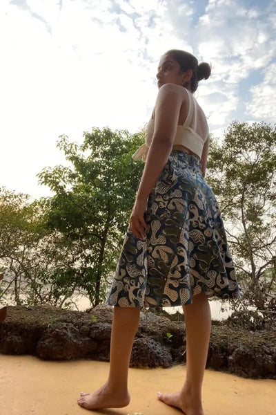 Full Circle Wrap Skirt with Pockets