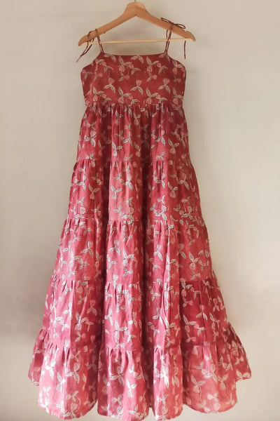 Tiers for Days Dress in Pink