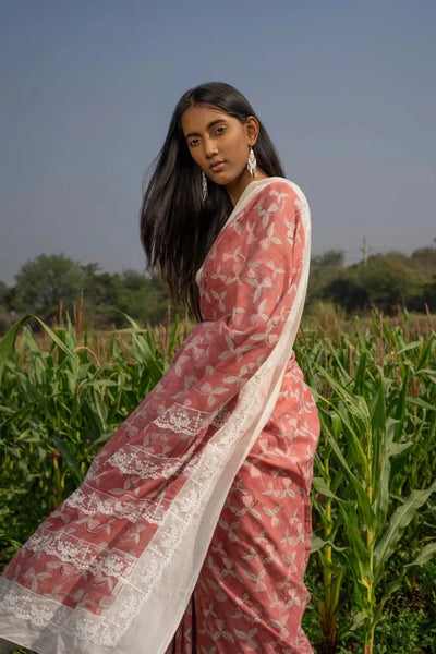 Pink Chambakya Saree