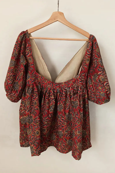 Marsala Floral Blouse