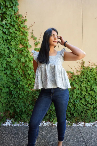 Breezy Paisley Top