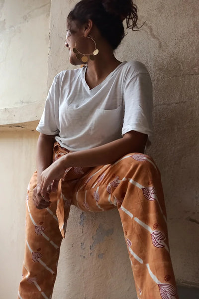 Spiced Nutmeg Paper Bag Pants