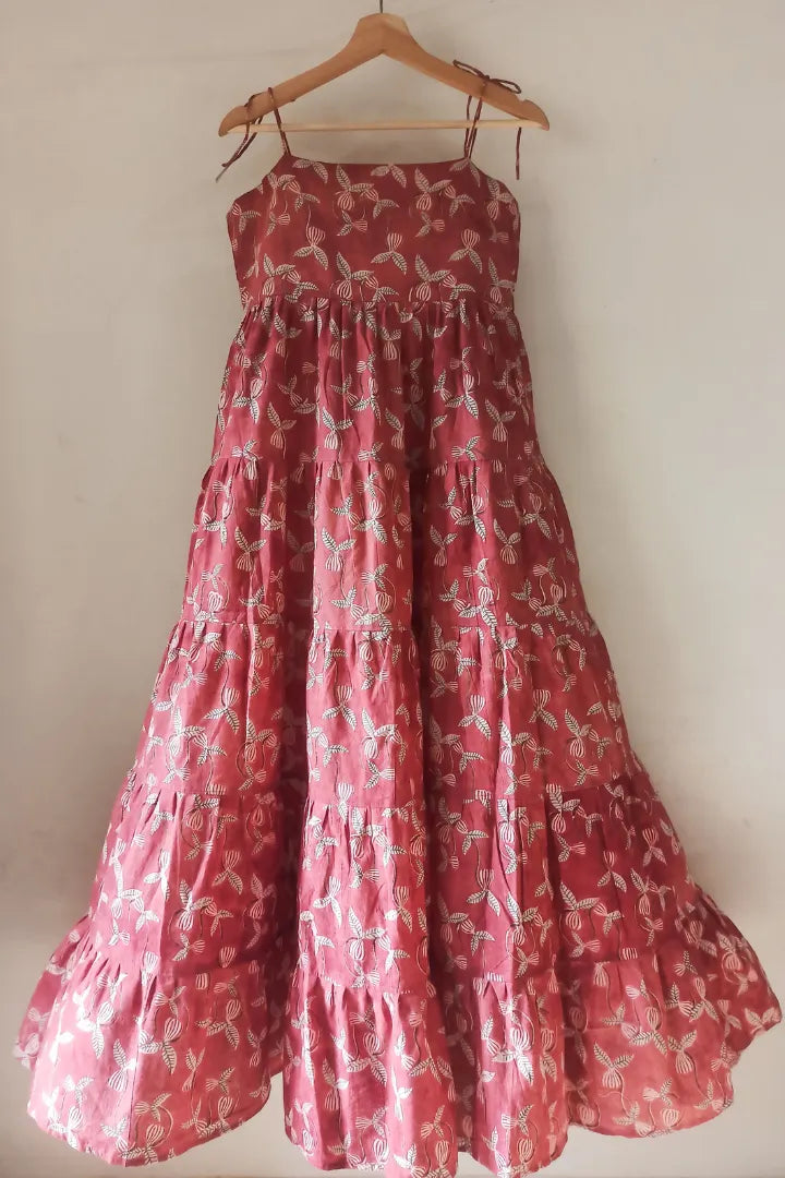 Tiers for Days Dress in Pink