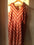 Vee Dress in Red and Beige (Size L, XL) - One piece available